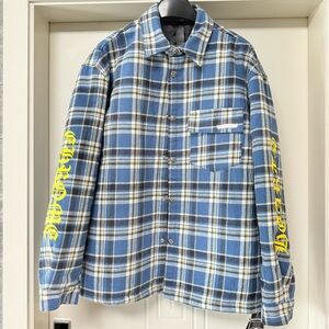 Chrome Hearts Blue Cotton Check
Shirt Jacket